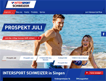 Tablet Screenshot of intersport-schweizer.de